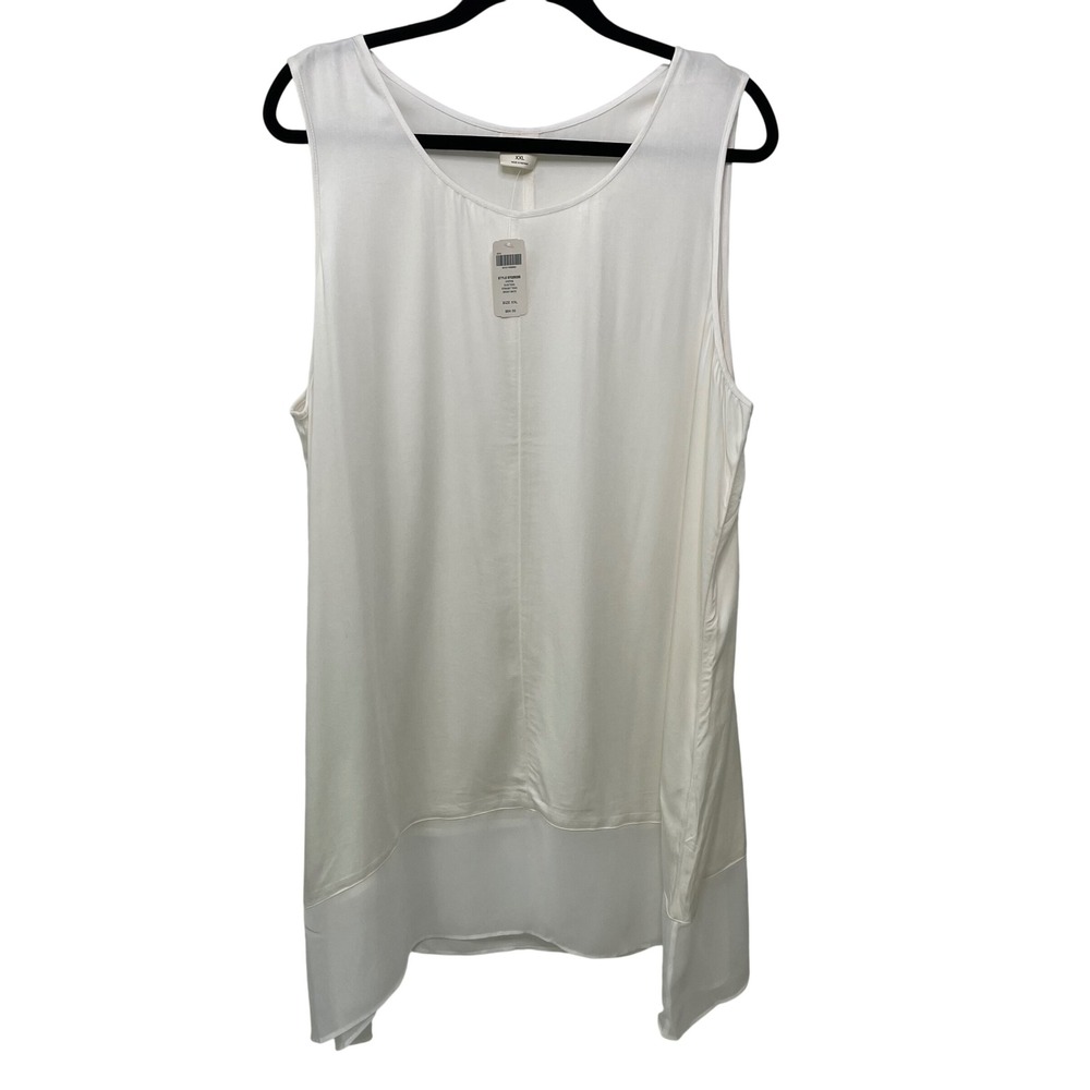 Soma White Sleeveless Tunic Top NWOT